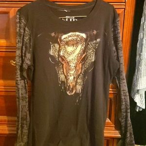 Cowgirl Up long sleeve shirt fitted